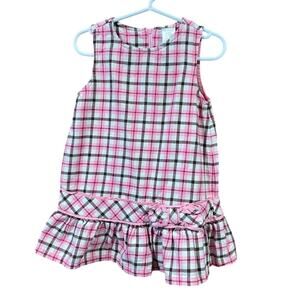 Gymboree Dress Sz 2T Pink Plaid Dress Layering Dress Sleeveless Dress